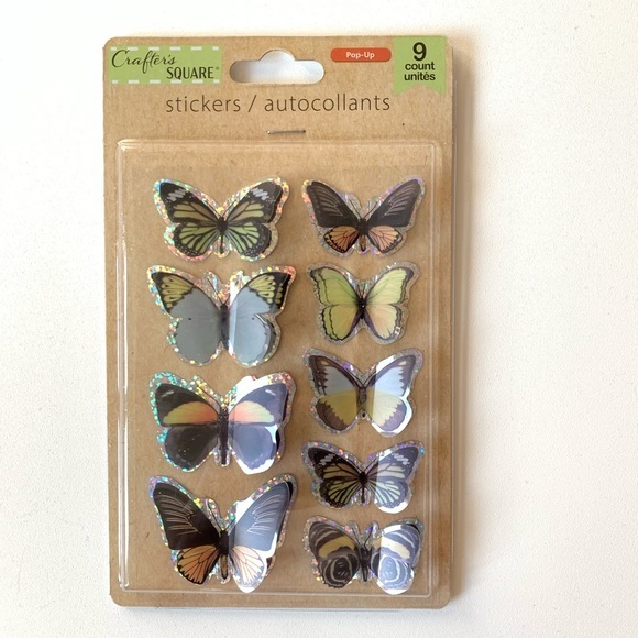 Crafters Square Office Crafters Square Pop Up Butterfly Stickers